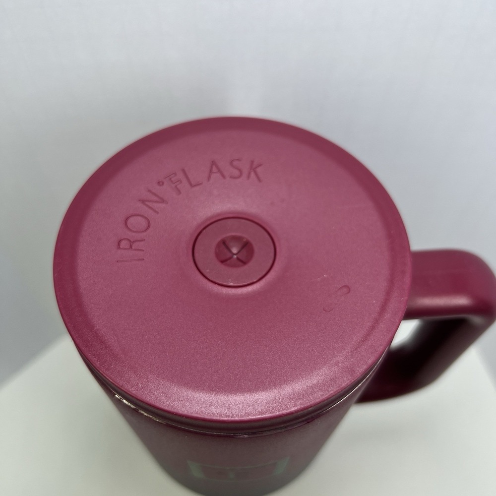 Iron Flask 40oz Vacuum Insulated Water Tumbler Mug Handle Red Blue Gradient - Picture 6 of 12
